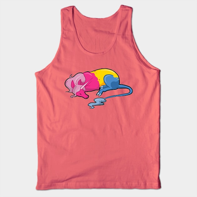 Pansexual Pride Unicorn Tank Top by Khalico